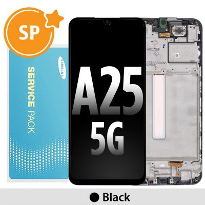 Samsung Galaxy A25 A256B (2023) OLED Replacement with Frame GH82-33214A/ GH82-33215A(Service Pack)-Black parts Samsung Galaxy A25 A256B (2023) OLED Replacement with Frame GH82-33214A/ GH82-33215A(Service Pack)-Black parts